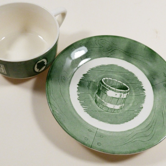 VTG by Royal China Colonial Homestead green tea cup & saucer set - Picture 5 of 8